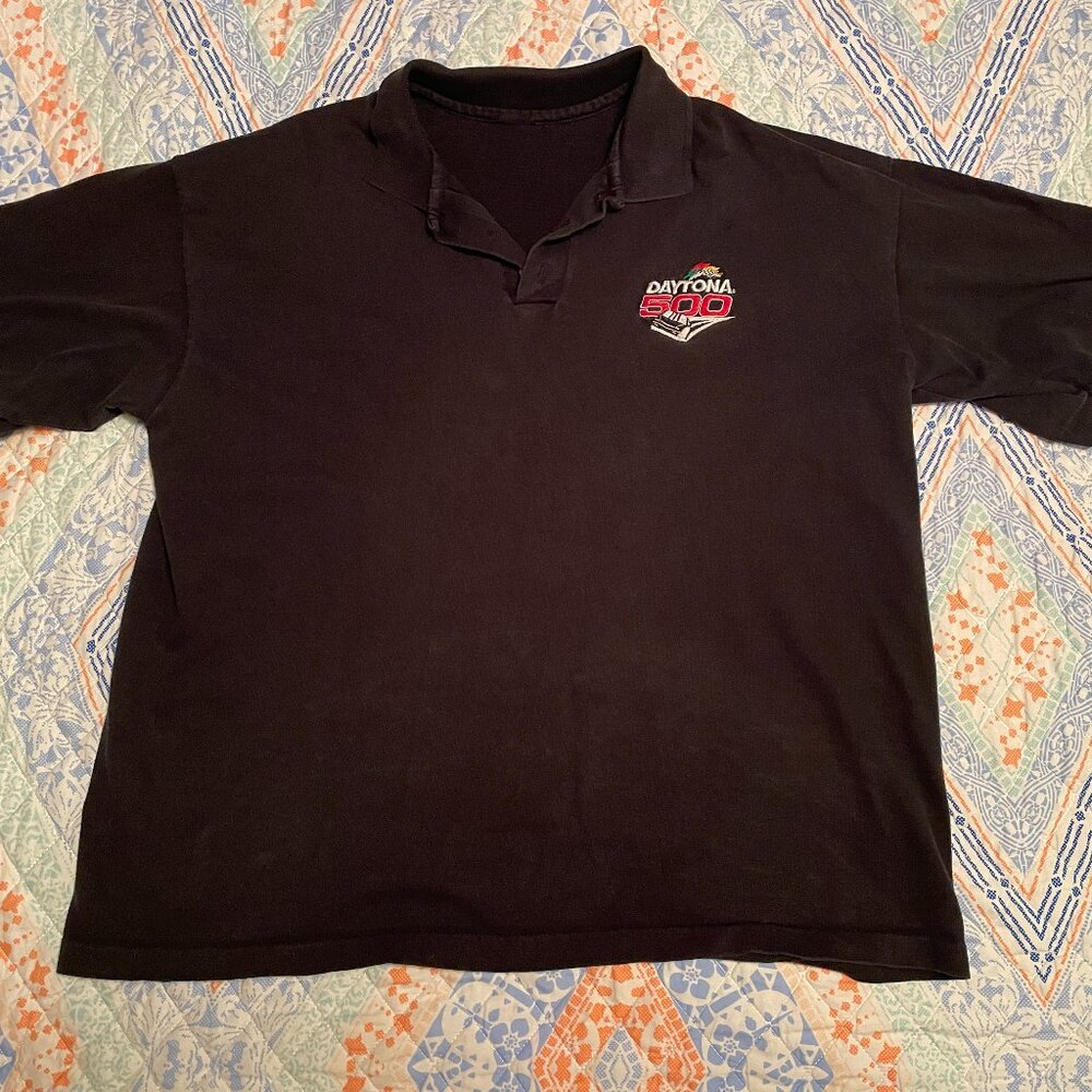 DAYTONA 500 POLO SHIRT BLACK XLARGE